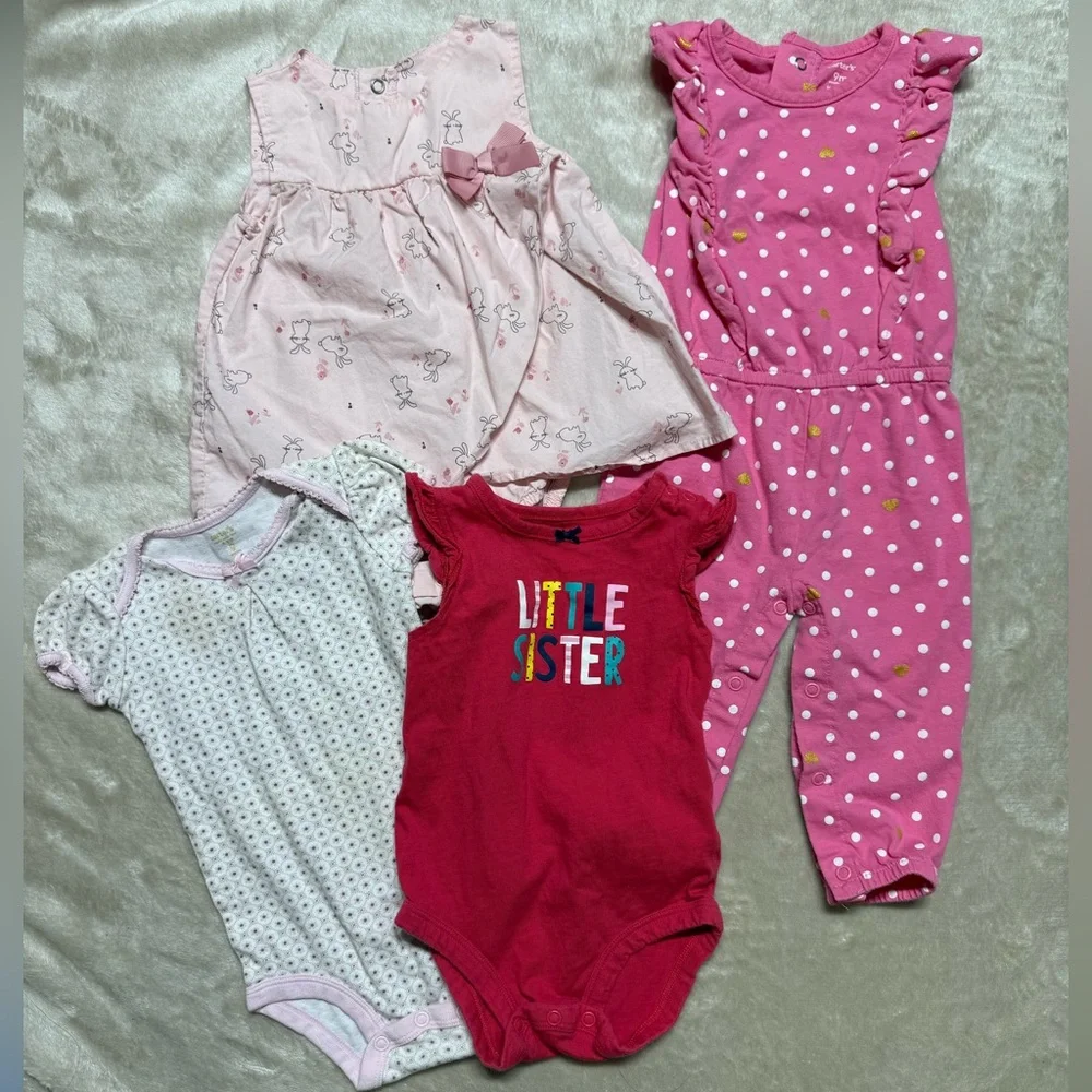 Carter's | Baby Girl Clothes Bundle Lot | 9M